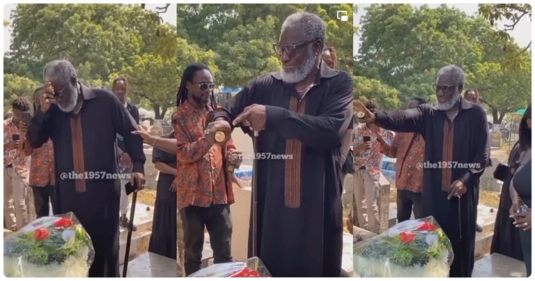 "Don't Spare Your Killers" - Ebony Reigns' Father Storms Her Grave; Performs Rituals After 5 Years On