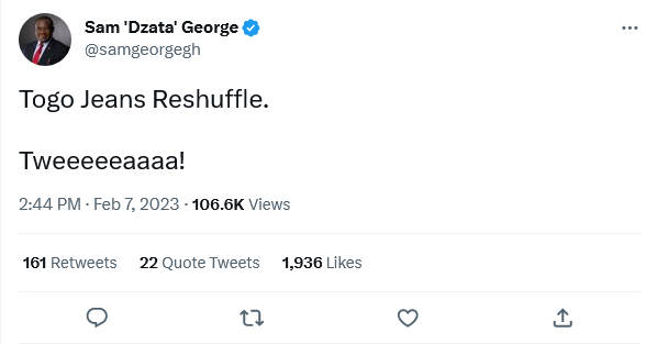 Same George Tweet