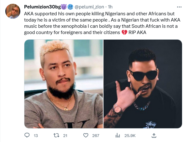 AKA Shot And Killed - South Africans React To Rapper's De@th On Twitter