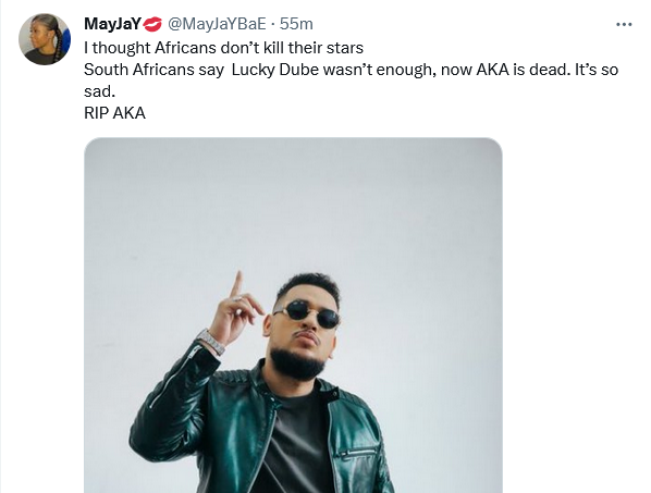 AKA Shot And Killed - South Africans React To Rapper's De@th On Twitter