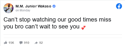 Mubarak Wakaso Sends Emotional Message To Christian Atsu