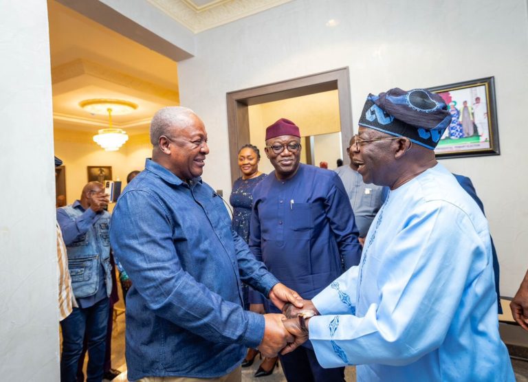 Nigeria Elections 2024: Mahama Meets Tinubu After He Was Declared President-elect