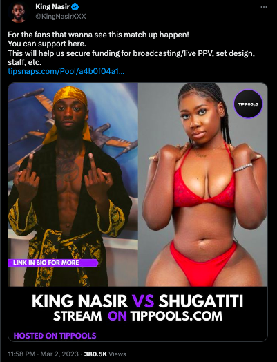 King Nasir solicit funds to broadcast ‘atopa’ match with Shugatiti live