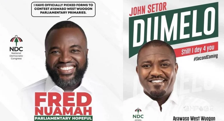 Fred Nuamah Bows Down From Ayawaso West Wuogon Race; Rally Supports For John Dumelo