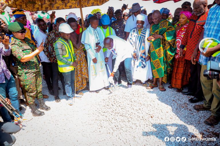 Dr. Bawumia Breaks Ground For Construction Of A 100-bed District Hospital In Ejura
