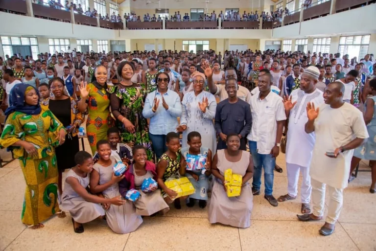 Joyce Mogtari Donates Sanitary Products To Tamale Girls SHS