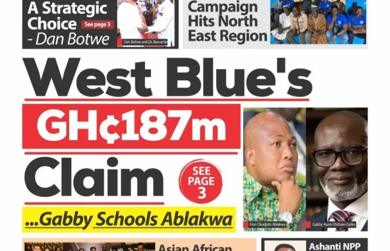 Newspaper Headlines: Monday, August 7, 2023 – InsightNewsgh.com