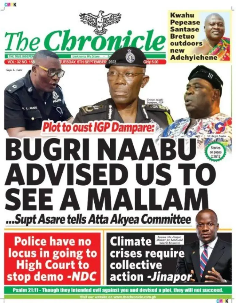 Newspaper Headlines: Tuesday, September 5, 2023 – InsightNewsgh.com