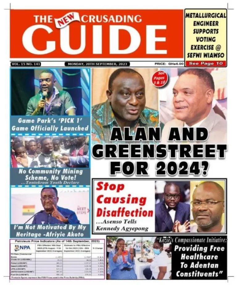 Newspaper Headlines: Monday, September 18, 2023 – InsightNewsgh.com