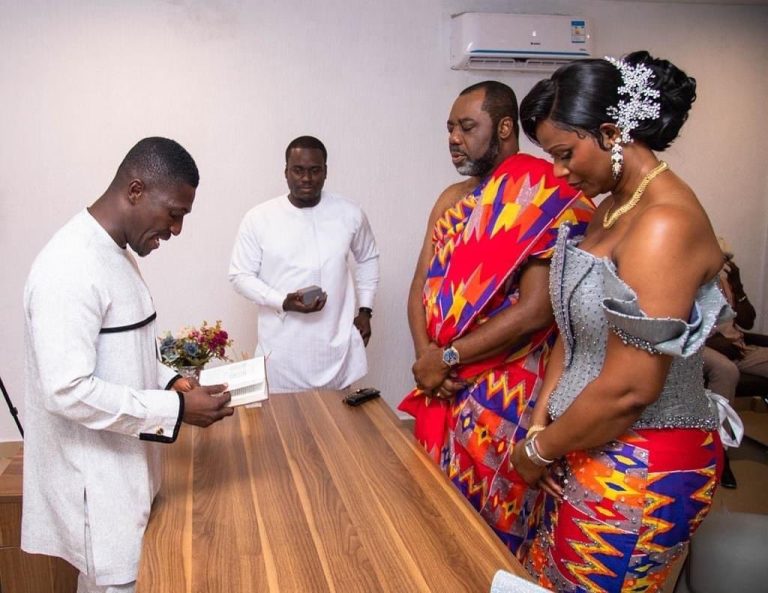 Energy Minister, Matthew Opoku Prempeh ties the knot in a simple and secret wedding