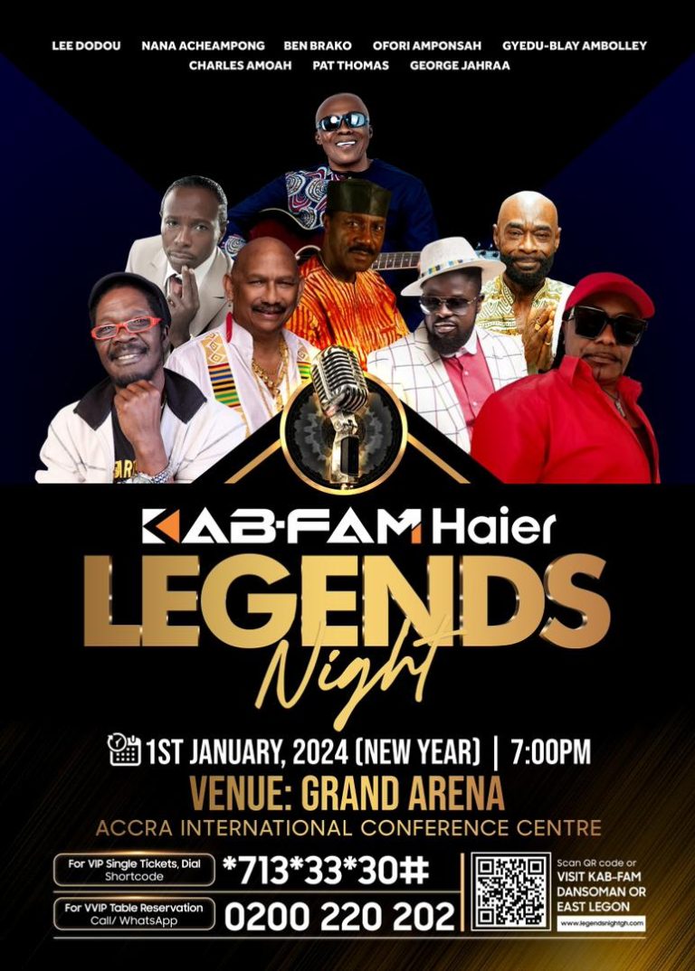 KAB-FAM Legend Night unveils titanium ticket at 50k, platinum at 35k cedis