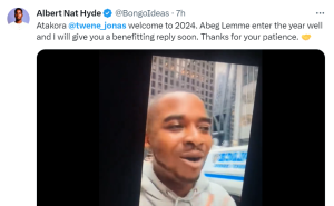 Bongo Ideas Delays his Reply to Twene Jonas and Asks for Patience