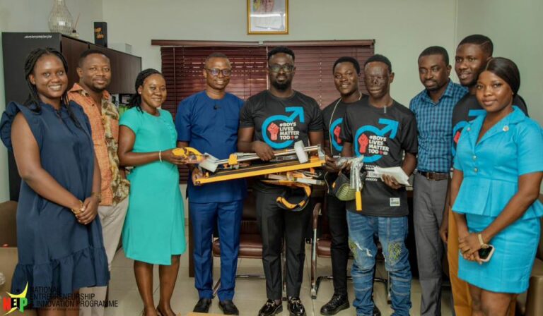 NEIP CEO Provides Support To June 3 Fire Victim Solomon Akugru